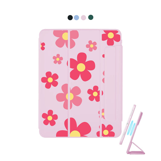 iPad Detachable Flip Cover - Daisy Blush