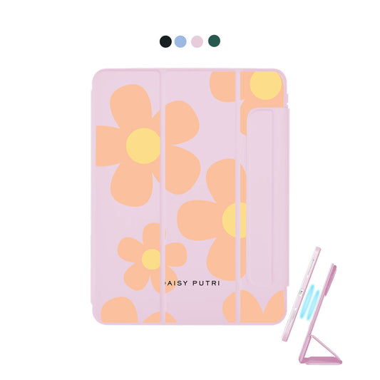 iPad Detachable Flip Cover - Daisy Love