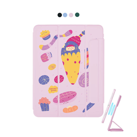 iPad Detachable Flip Cover - Dessert Doodle