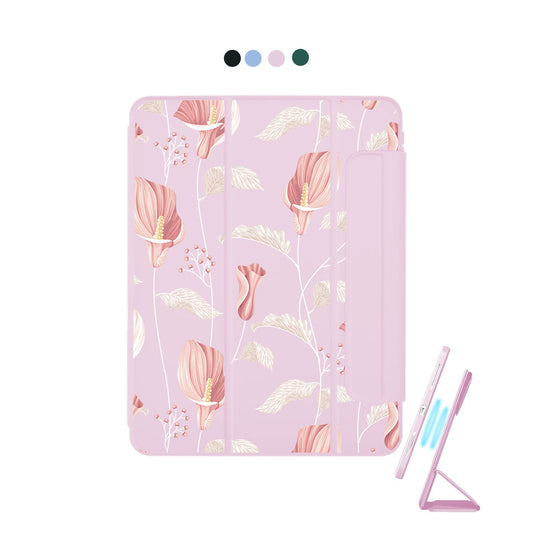 iPad Detachable Flip Cover - Easter Lily
