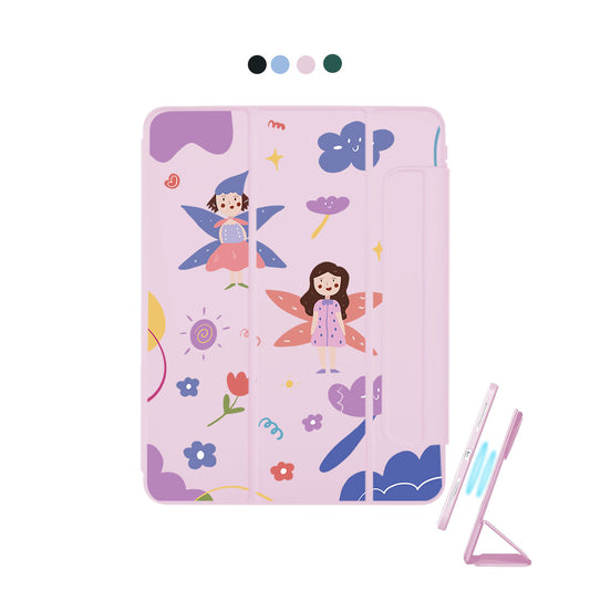 iPad Detachable Flip Cover - Fairy Pattern