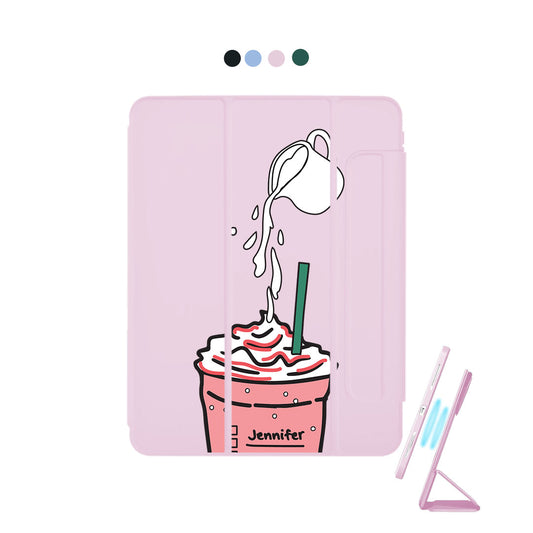 iPad Detachable Flip Cover - Rasberry Frappe