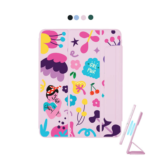 iPad Detachable Flip Cover - Girl Power