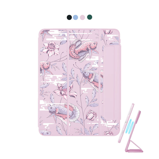 iPad Detachable Flip Cover - Fish & Floral 1.0