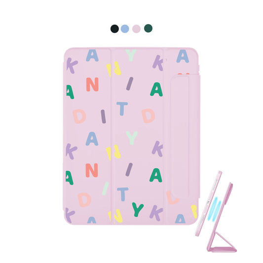 iPad Detachable Flip Cover - Monogram 2.0 Rainbow