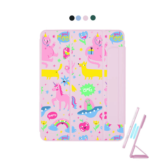 iPad Detachable Flip Cover - Monster Say Good Mood