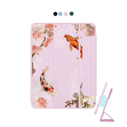 iPad Detachable Flip Cover - Oil Painting Koi