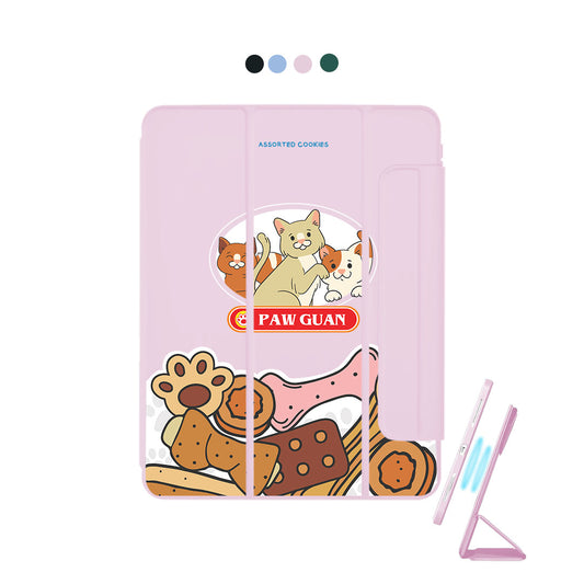 iPad Detachable Flip Cover - Pawguan Cat