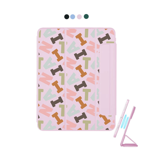 iPad Detachable Flip Cover - Scattered Monogram 4.0