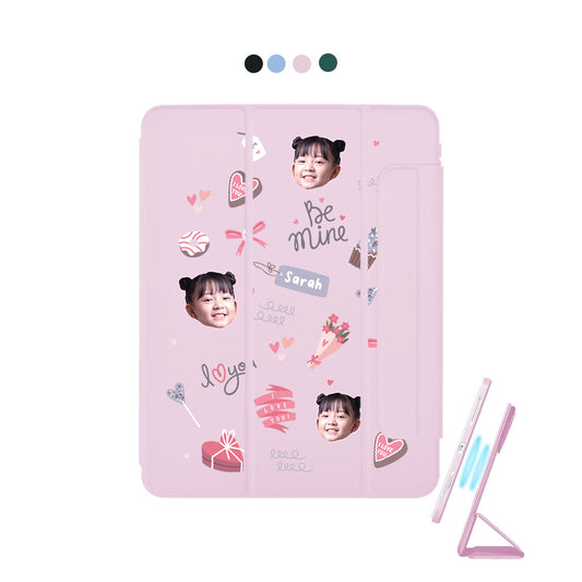 iPad Detachable Flip Cover - Face Grid Lovely