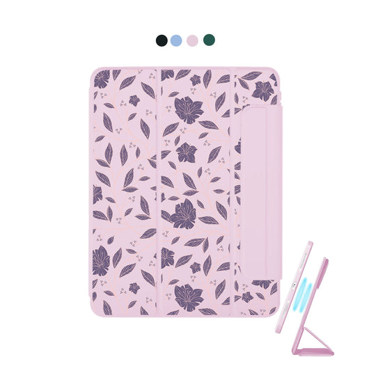 iPad Detachable Flip Cover - Sketchy Flower 4.0
