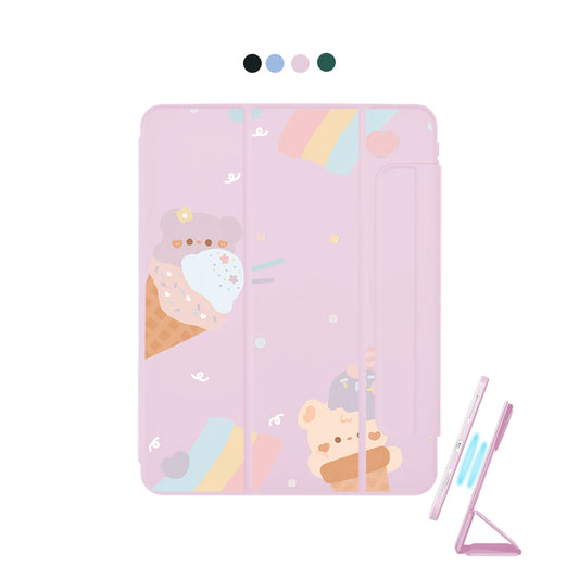 iPad Detachable Flip Cover - Ice Cream for Teddy