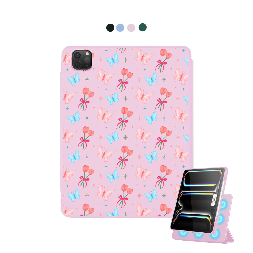 iPad Detachable Flip Cover - Coquette Butterfly