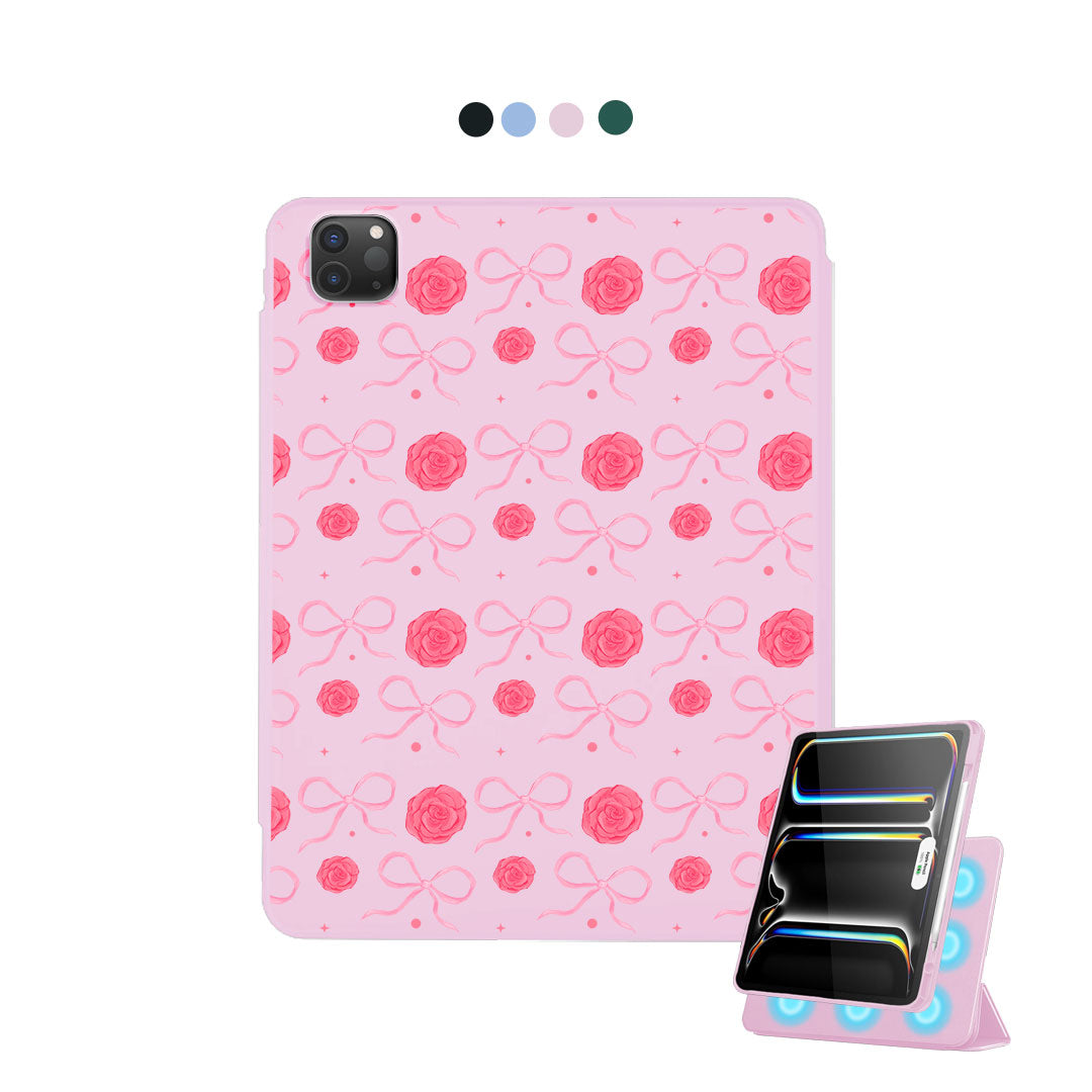 iPad Detachable Flip Cover - Coquette Rose