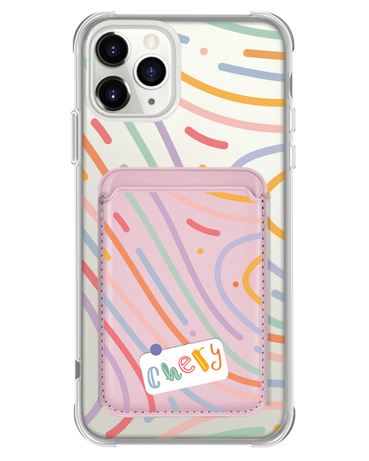 iPhone Magnetic Wallet Case - Doodle 2.0 Monogram
