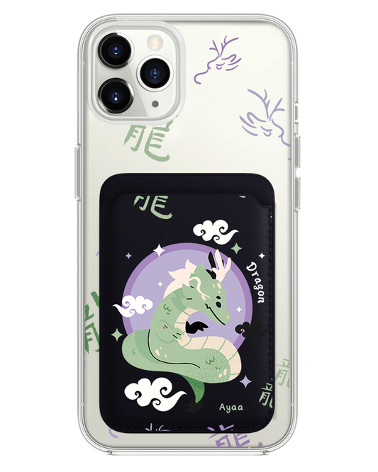 iPhone Magnetic Wallet Case - Dragon (Chinese Zodiac / Shio)