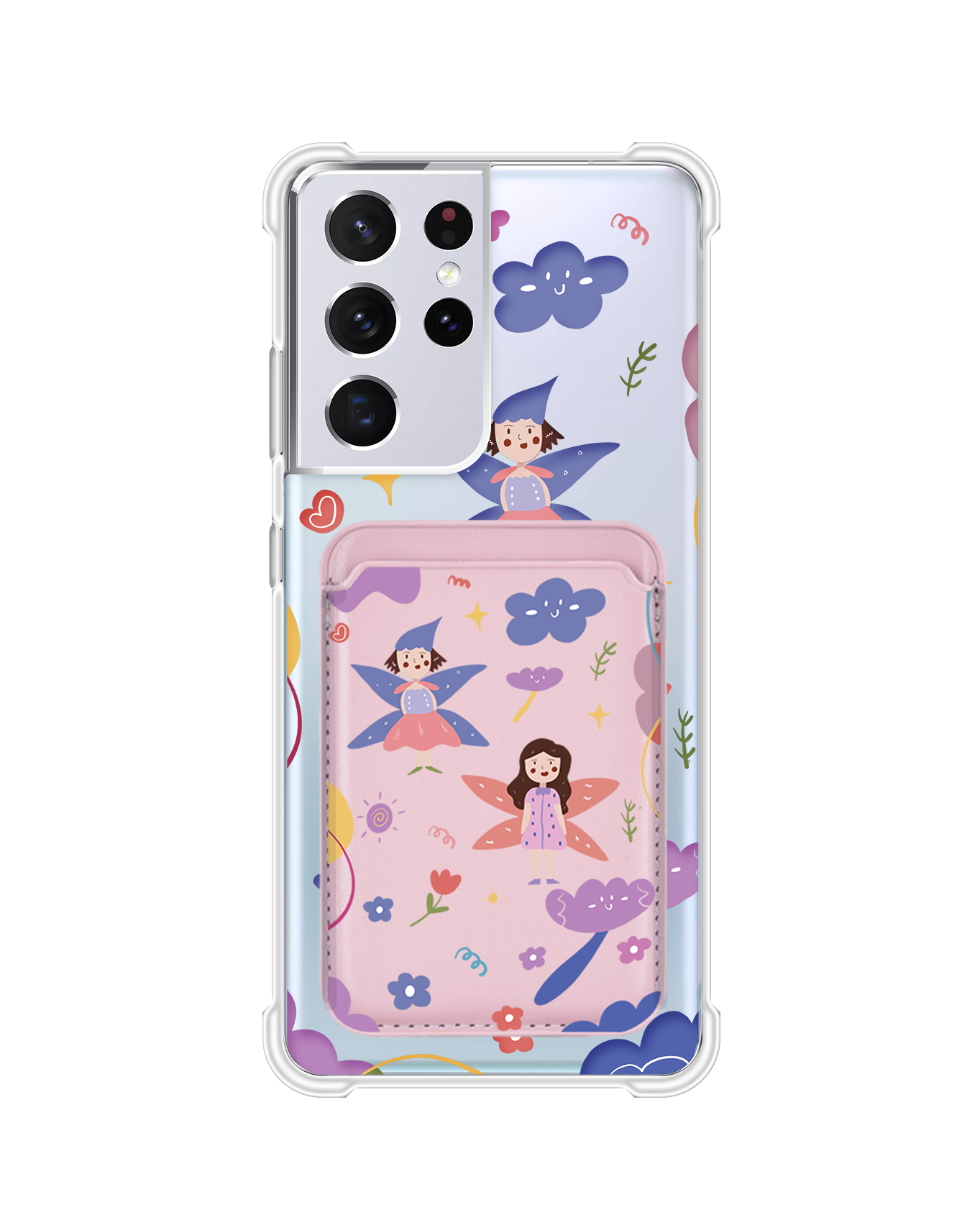 Android Magnetic Wallet Case - Fairy Pattern