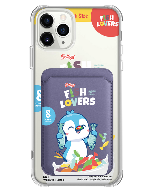 iPhone Magnetic Wallet Case - Fish Lovers