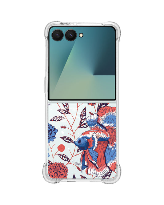Android Flip / Fold Rearguard Hybrid - Fish & Floral 2.0