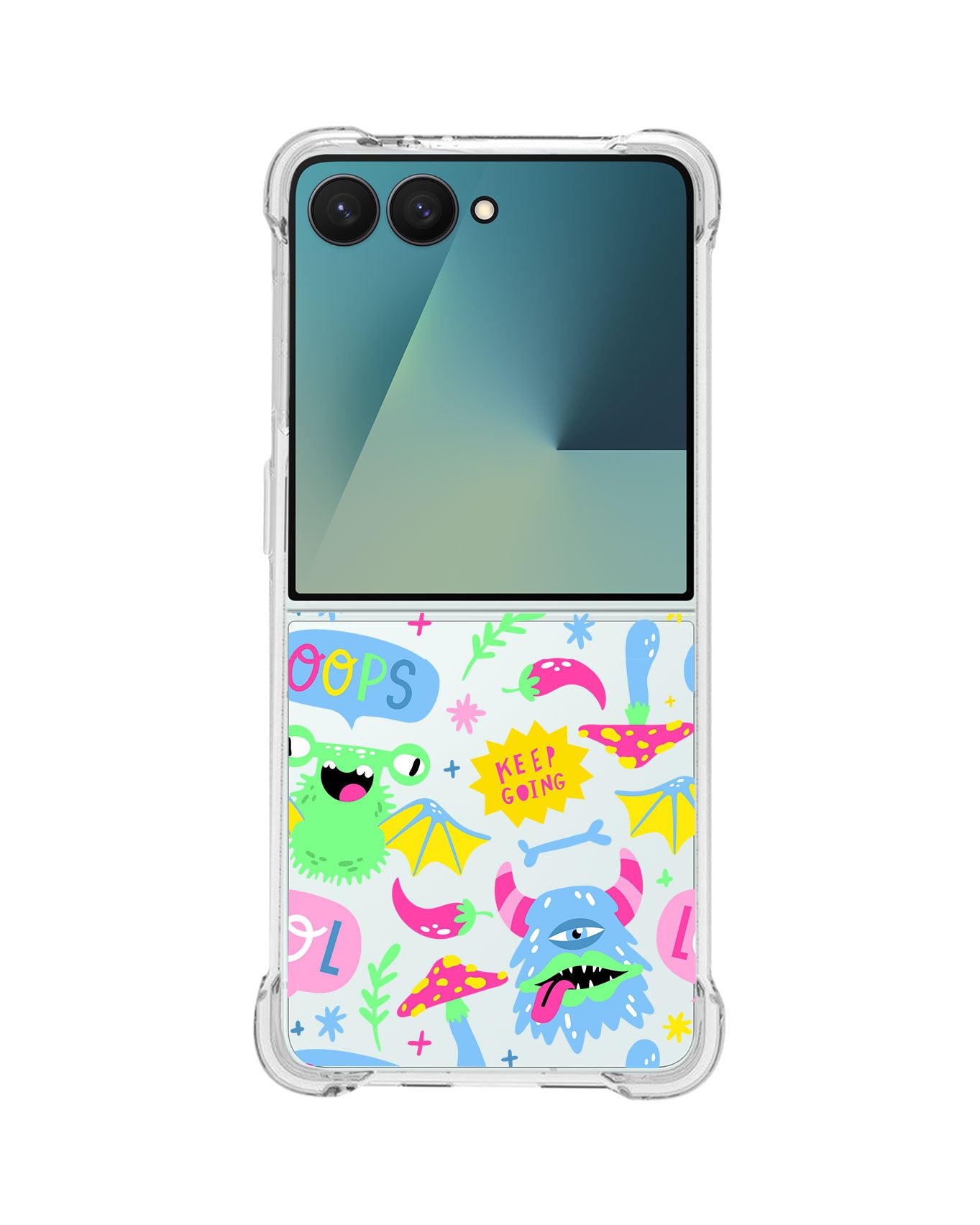 Android Flip / Fold Rearguard Hybrid - Monster Say Keep Going