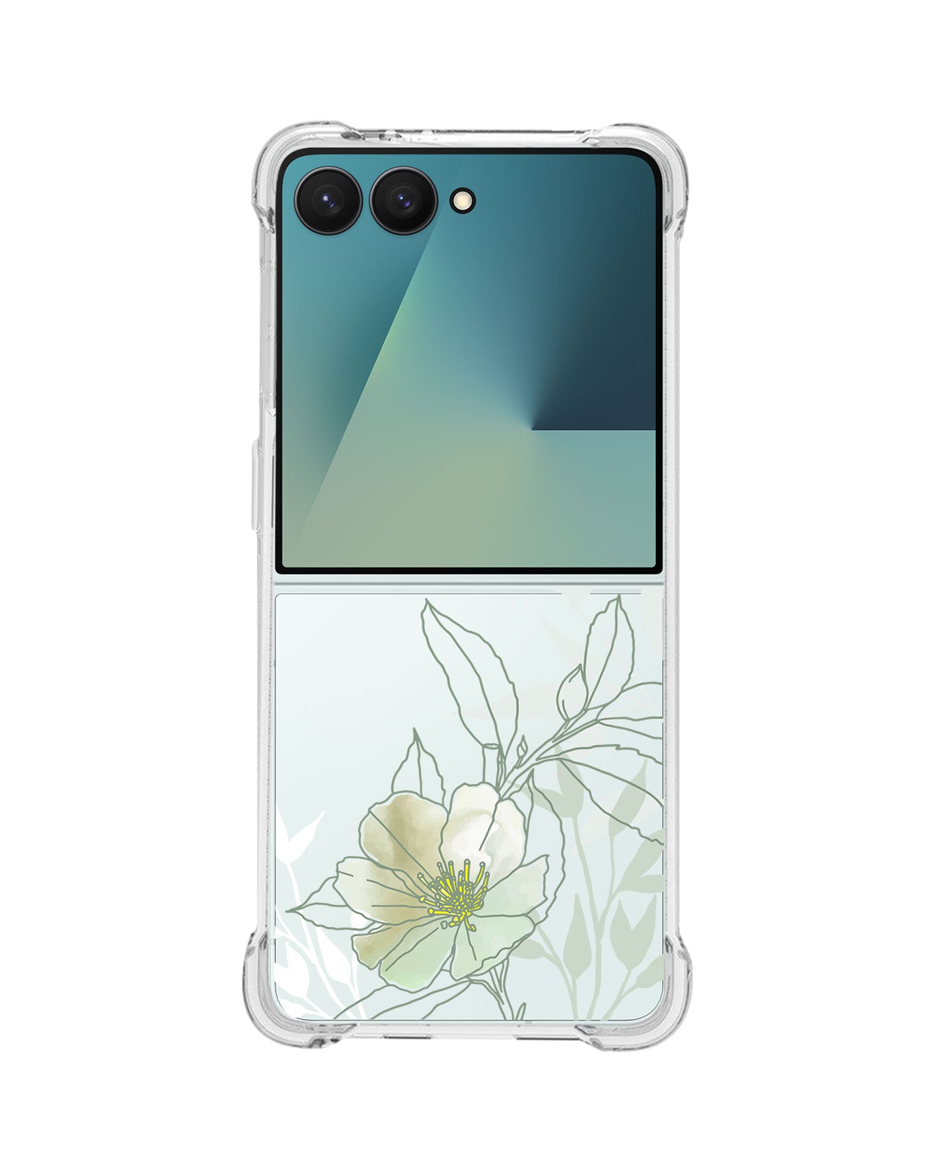 Android Flip / Fold Rearguard Hybrid - Greenmint Lily