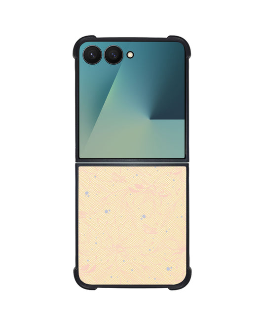 Android Flip / Fold Leather Grip - Sketchy Flower & Butterfly 1.0