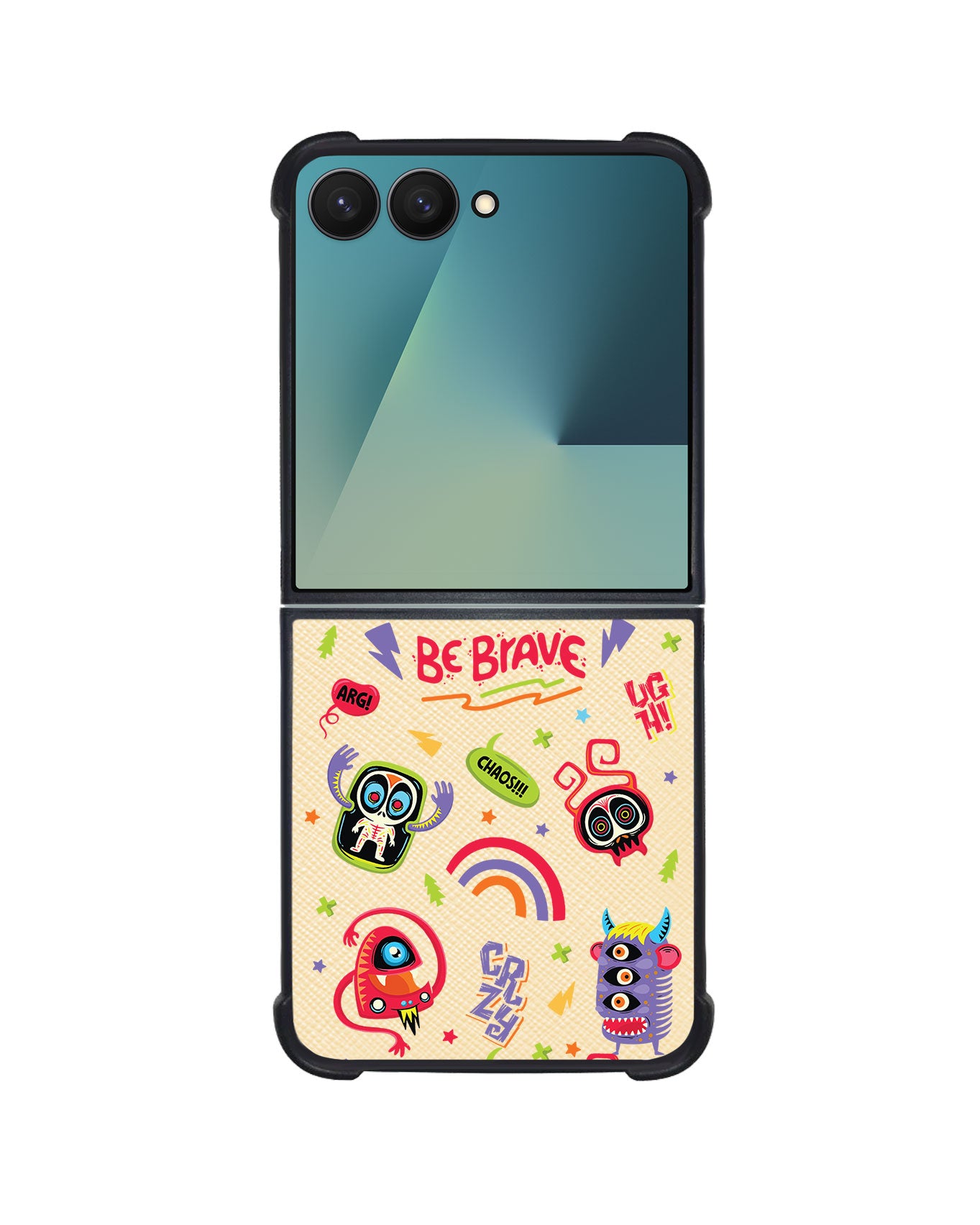 Android Flip / Fold Leather Grip - Baby Monster