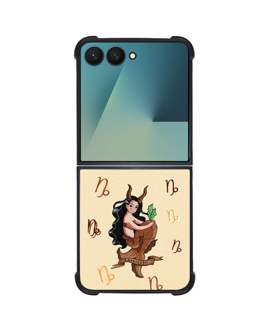 Android Flip / Fold Leather Grip - Capricorn