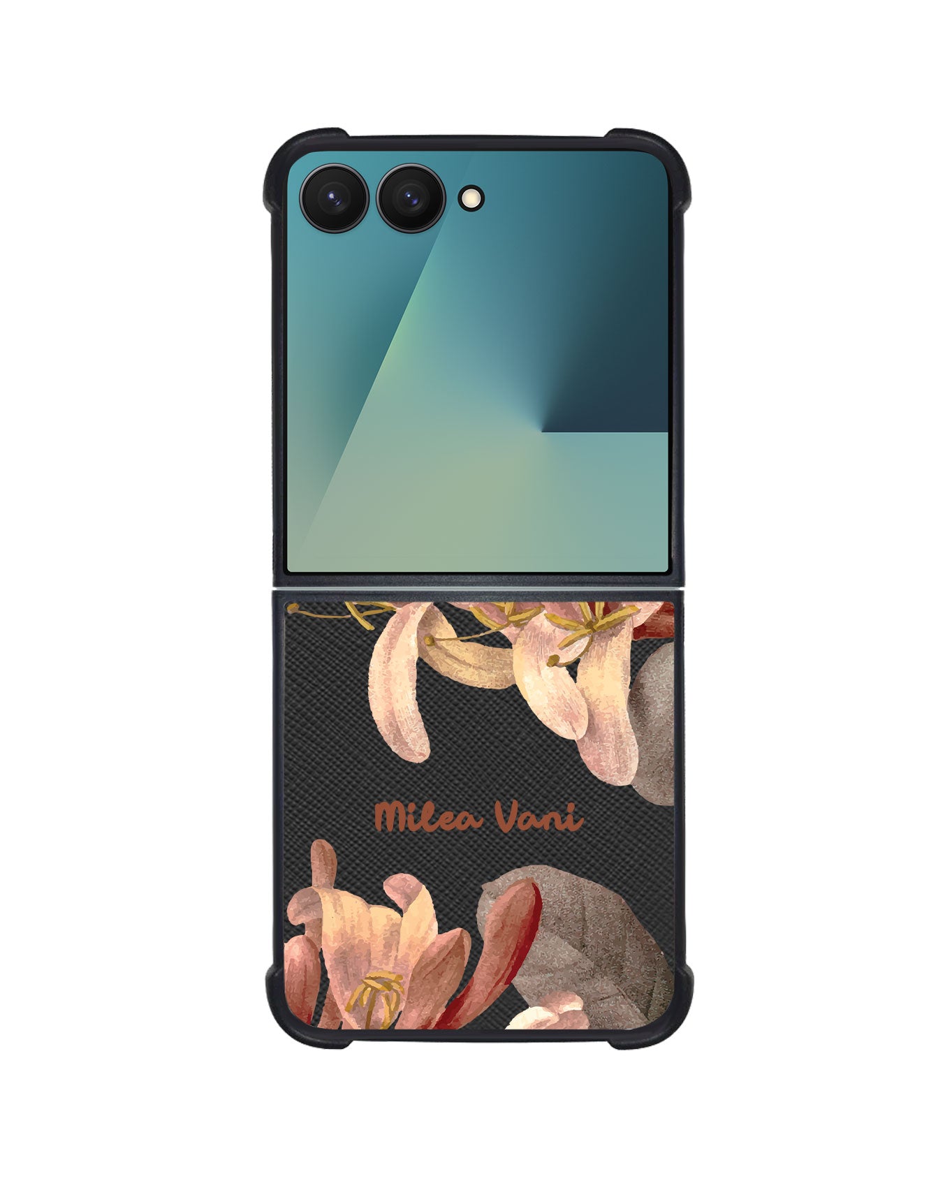 Android Flip / Fold Leather Grip - June Honey Suckle