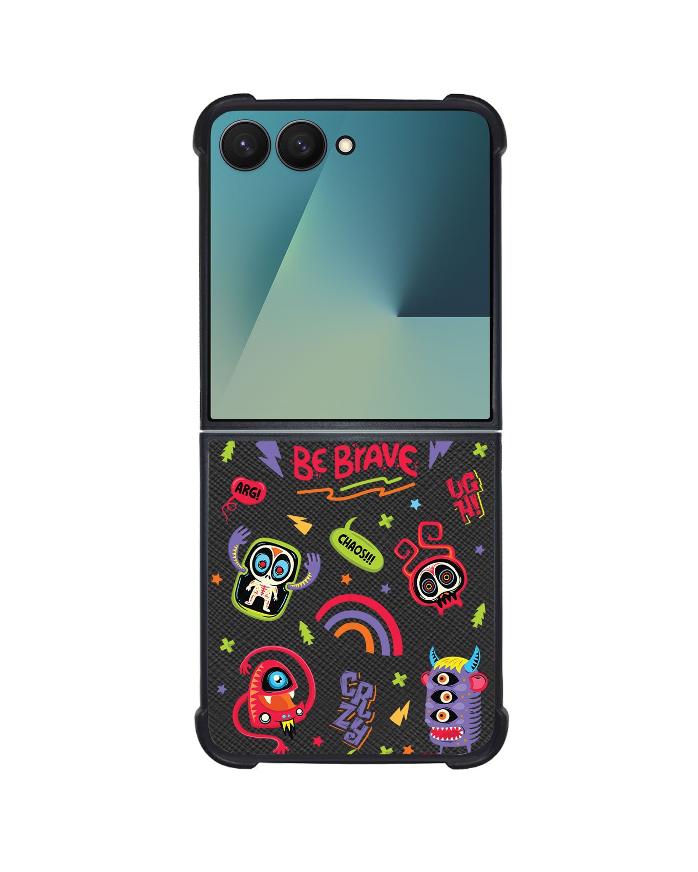 Android Flip / Fold Leather Grip - Baby Monster