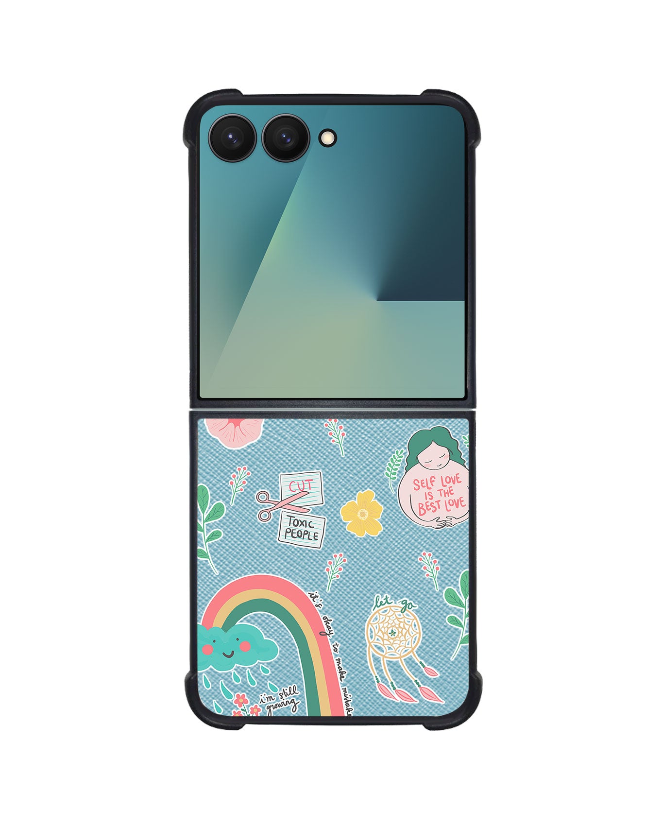 Android Flip / Fold Leather Grip - Self Love