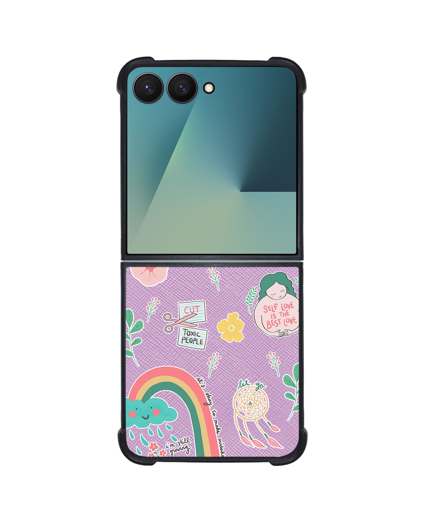 Android Flip / Fold Leather Grip - Self Love