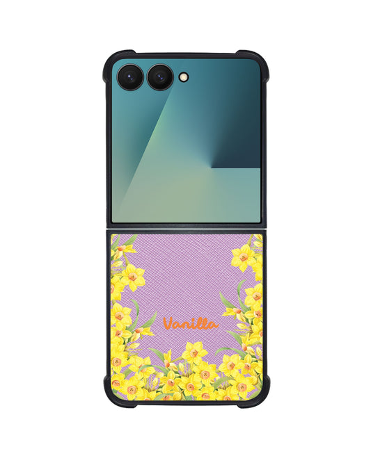 Android Flip / Fold Leather Grip - March Daffodils