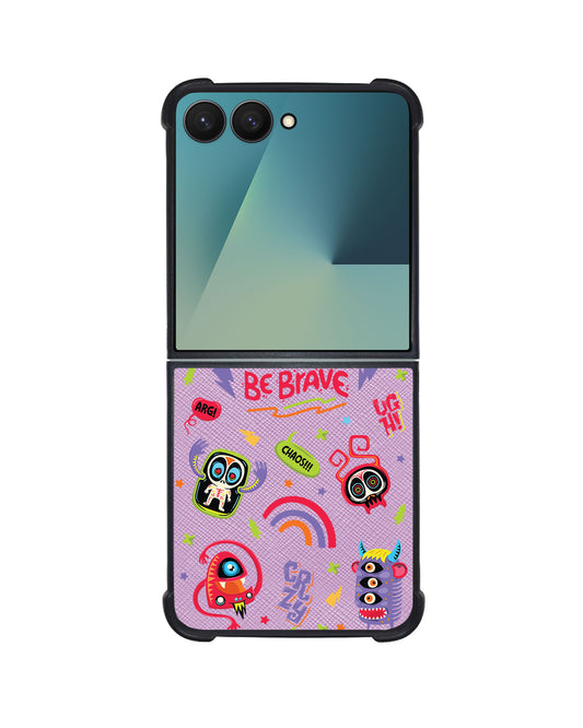 Android Flip / Fold Leather Grip - Baby Monster