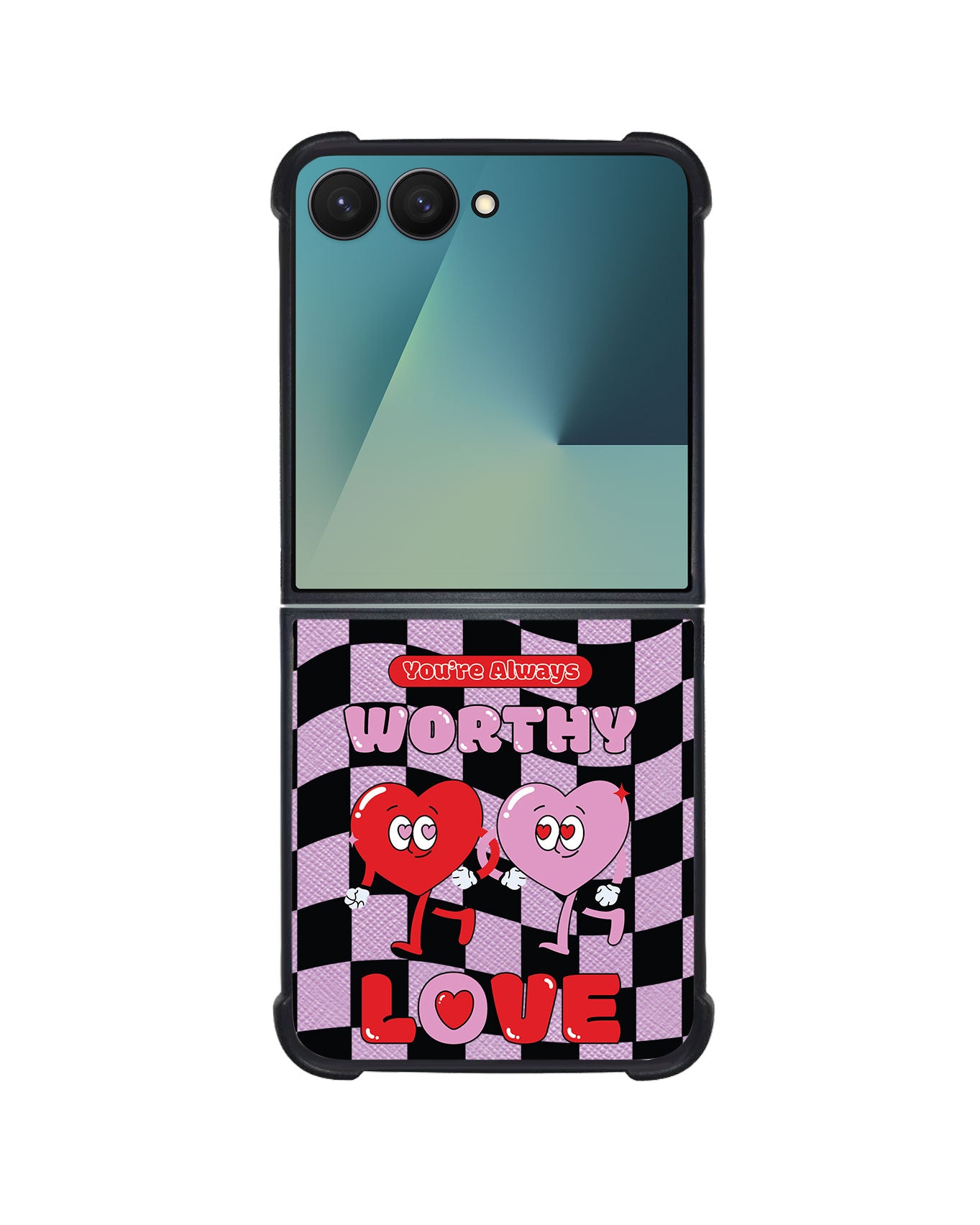 Android Flip / Fold Leather Grip - Worthy Love