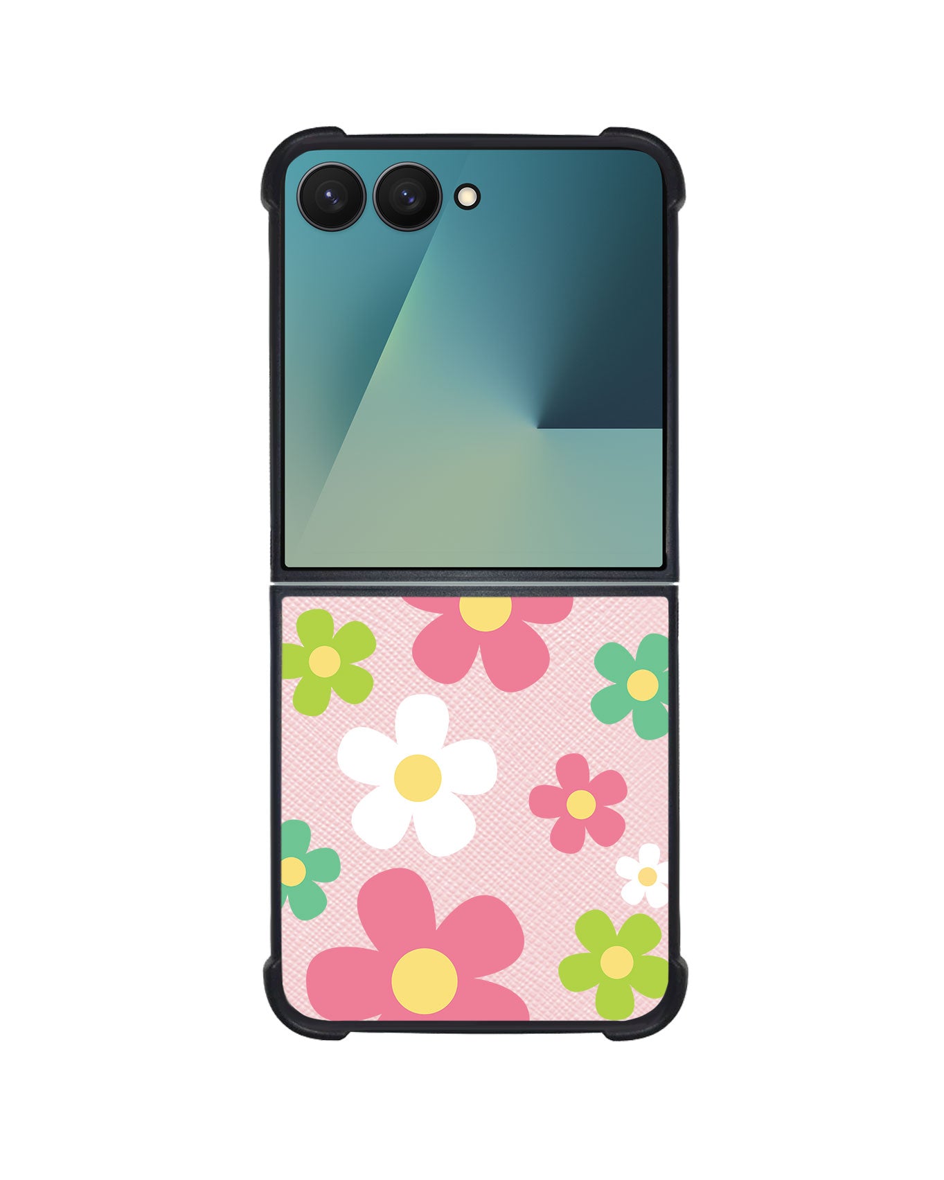 Android Flip / Fold Leather Grip - Daisy Wild