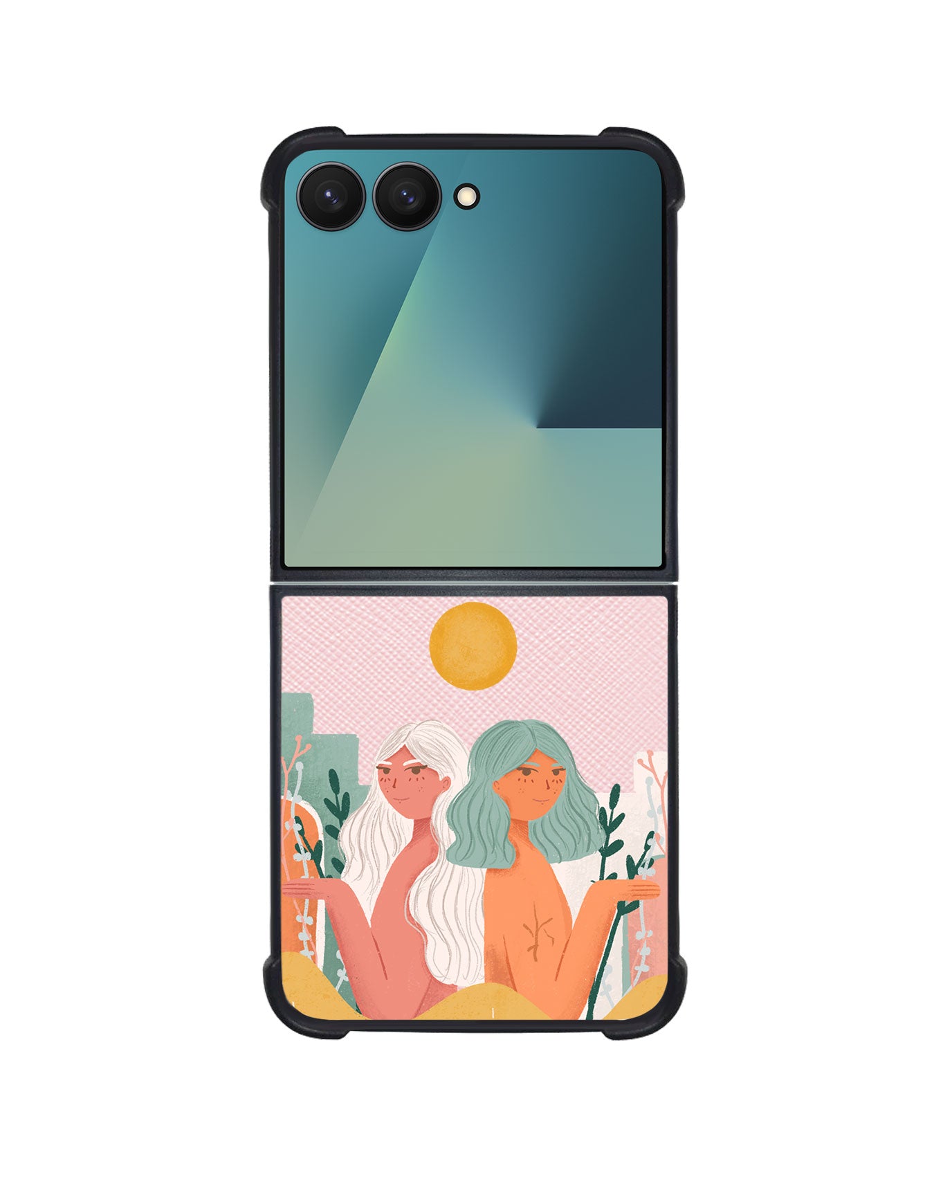 Android Flip / Fold Leather Grip - We're Beautiful