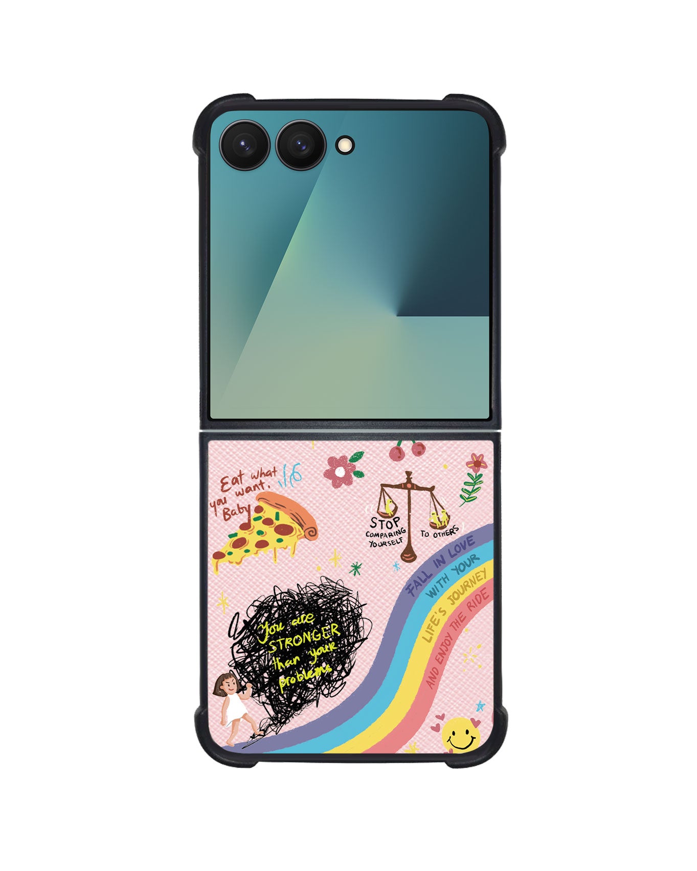 Android Flip / Fold Leather Grip - Self Love 2.0