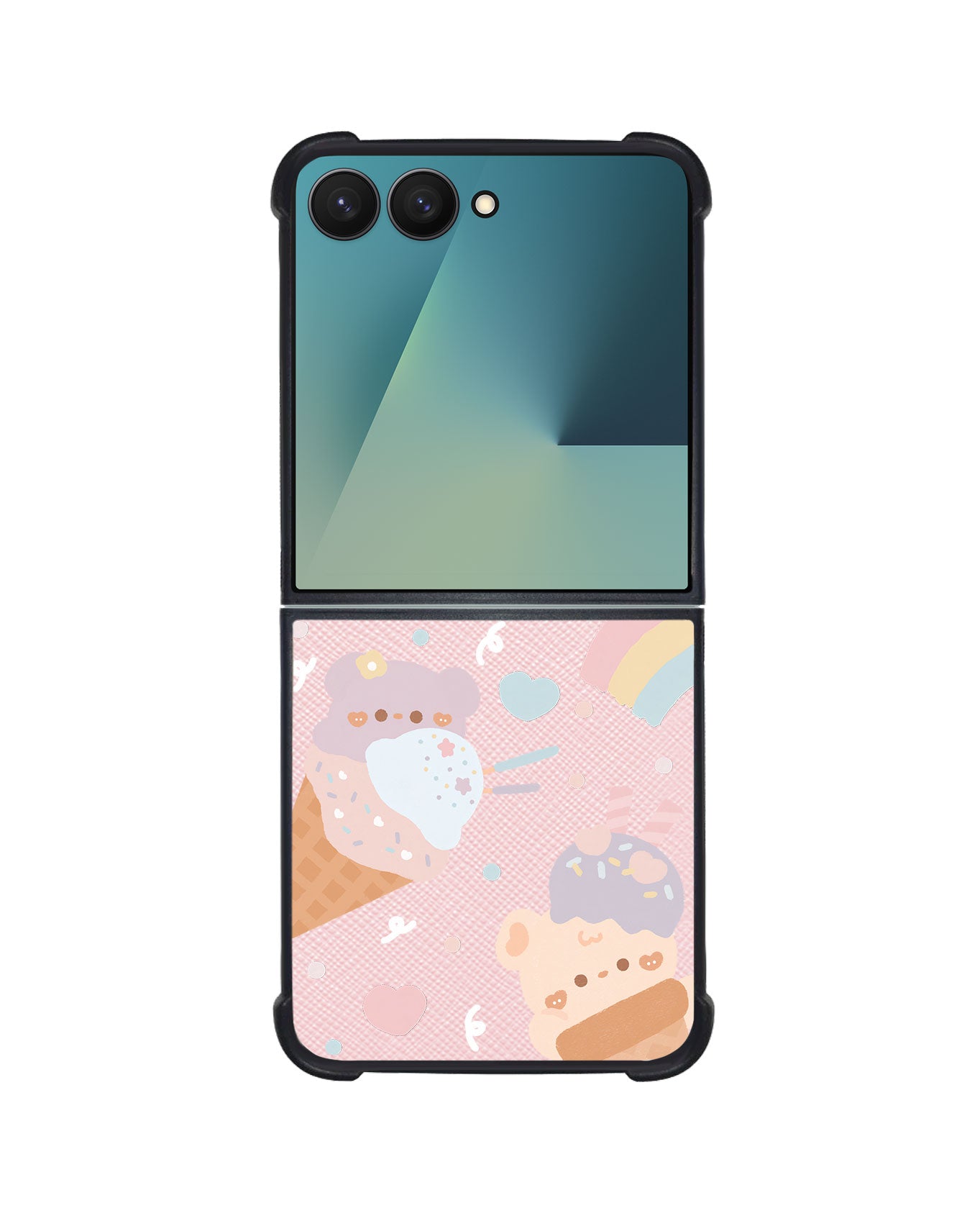 Android Flip / Fold Leather Grip - Ice Cream for Teddy