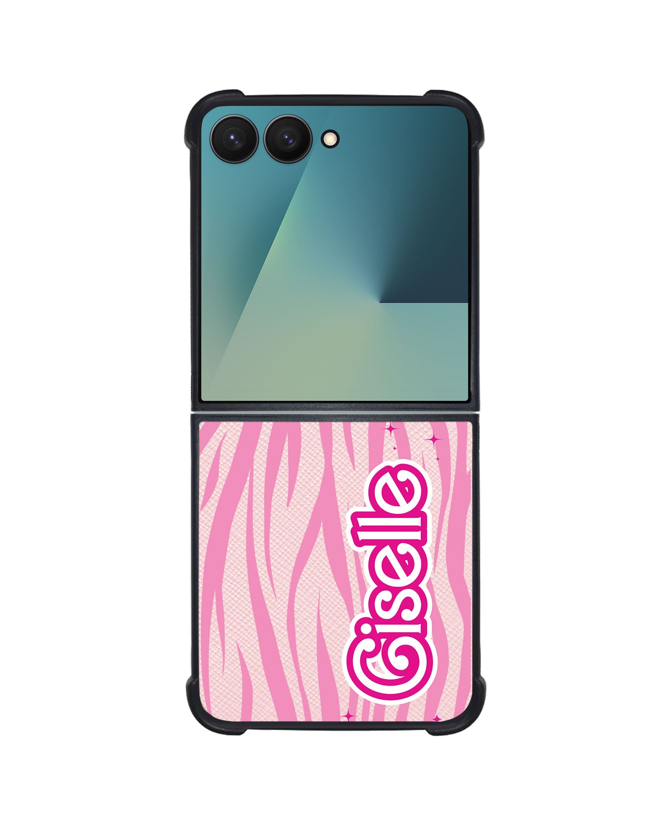 Android Flip / Fold Leather Grip - Barbie Zebra Pattern