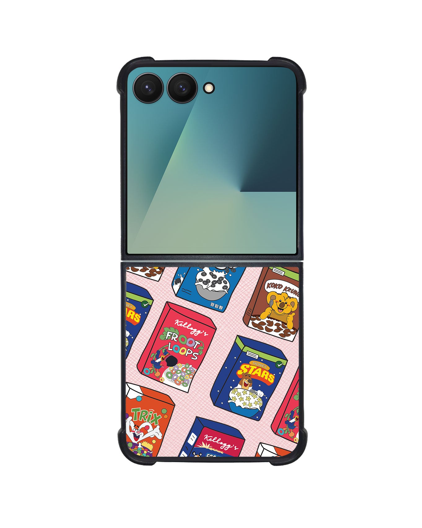 Android Flip / Fold Leather Grip - Cereal Boxes 2.0