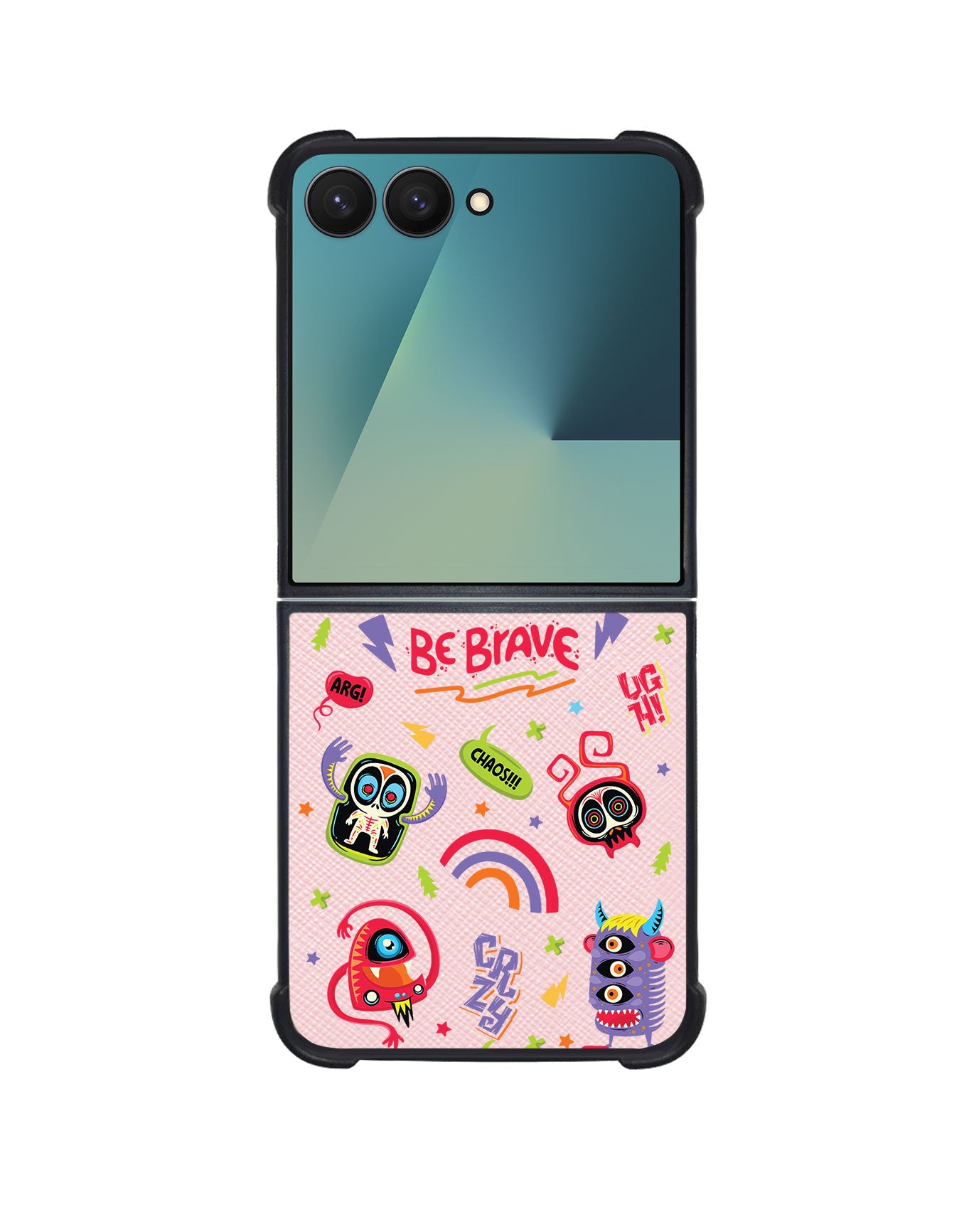 Android Flip / Fold Leather Grip - Baby Monster