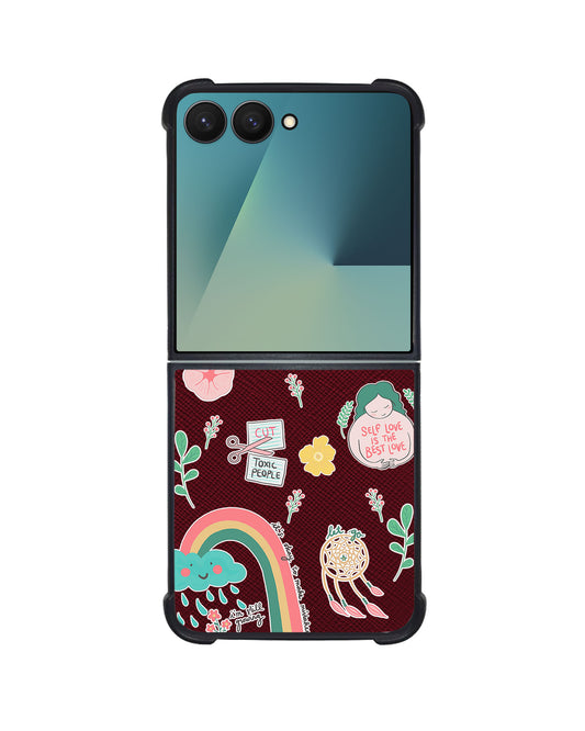 Android Flip / Fold Leather Grip - Self Love