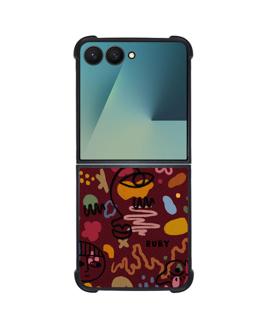 Android Flip / Fold Leather Grip - Abstract 3.0