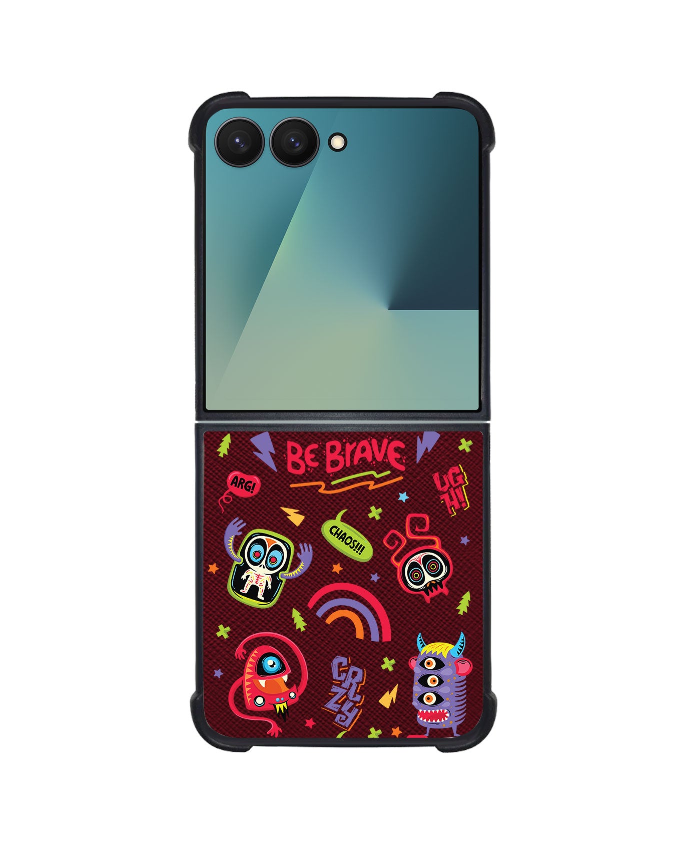 Android Flip / Fold Leather Grip - Baby Monster