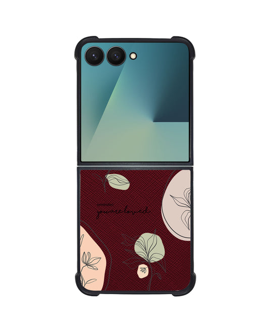 Android Flip / Fold Leather Grip - Sketchy Flower