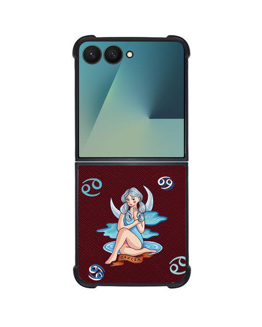 Android Flip / Fold Leather Grip - Cancer