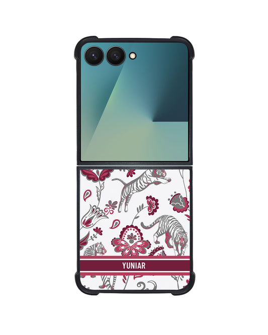Android Flip / Fold Avant-Gloss Grip - Tiger & Floral 6.0