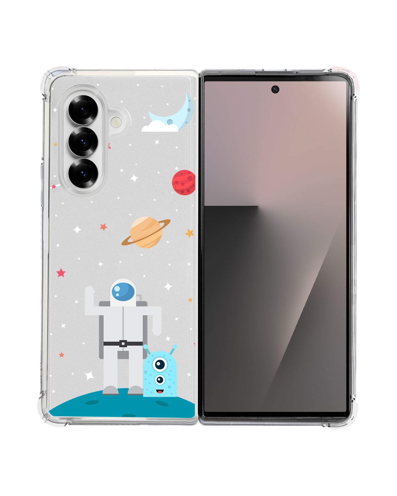 Android Flip / Fold Rearguard Hybrid - Blue Alien