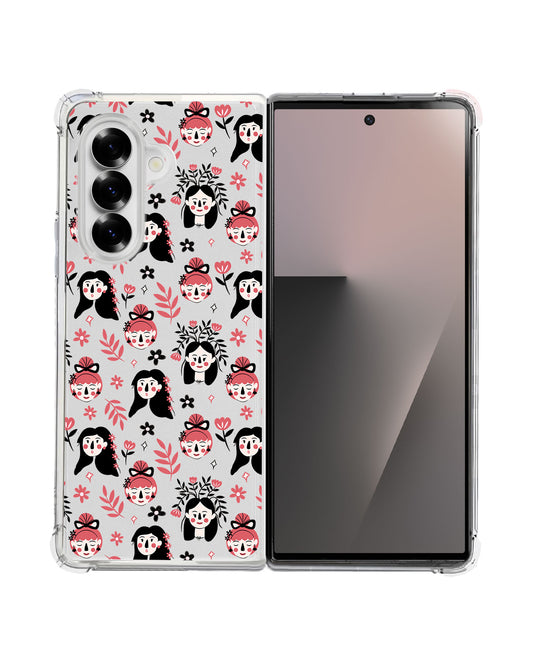 Android Flip / Fold Rearguard Hybrid - Flowery Faces